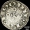 {1170-1245] France Crusades Silver Denier NEARLY UNCIRCULATED
