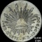 1875 Go FR Mexico Silver 8 Reales Cap & Ray CHOICE AU