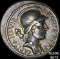 54 BC Roman Fonteius Capito Denarius CLOSELY UNCIRCULATED