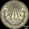 1938-M Mexico Silver Peso Cap & Ray NEARLY UNCIRCULATED