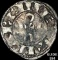 [1170-1245] France Crusades Silver Denier NEARLY UNCIRCULATED
