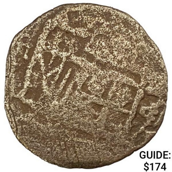 1500-1600s Spanish Empire Silver 1 Reales Cob NEARLY UNCIRCULATED