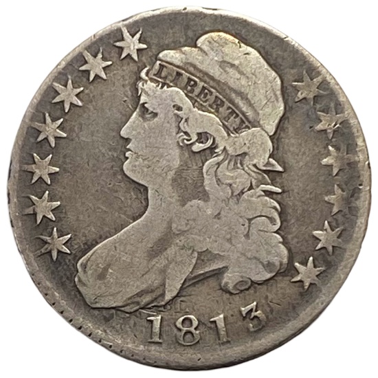 1813 Capped Bust Half Dollar Avg Circ
