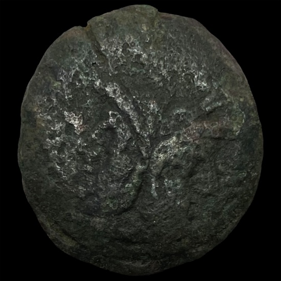 [194-190] BC Roman Bronze Janus Prow ABOUT UNCIRCULATED