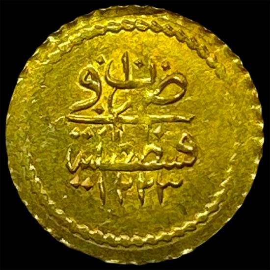 [1808-1839] Ottoman Mahbub Gold Zeri .05oz CHOICE AU