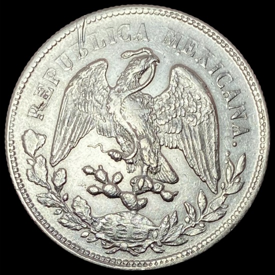 1901Zs FZ Mexico Silver Peso UNCIRCULATED