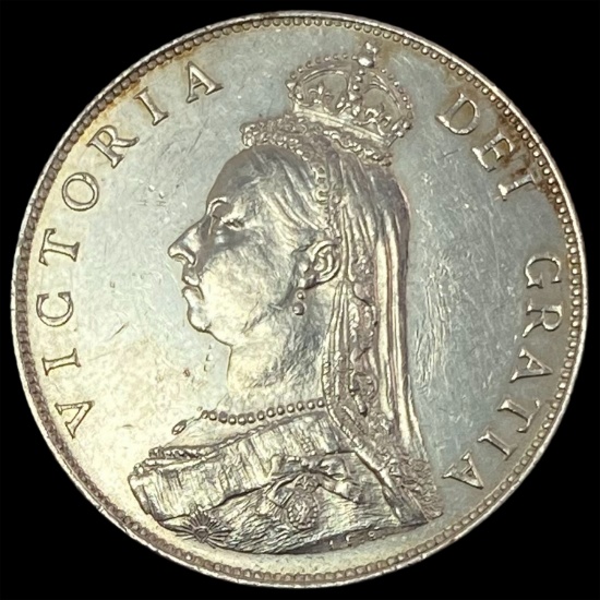 1887 Great Britian Silver Florin KM 762 CHOICE AU