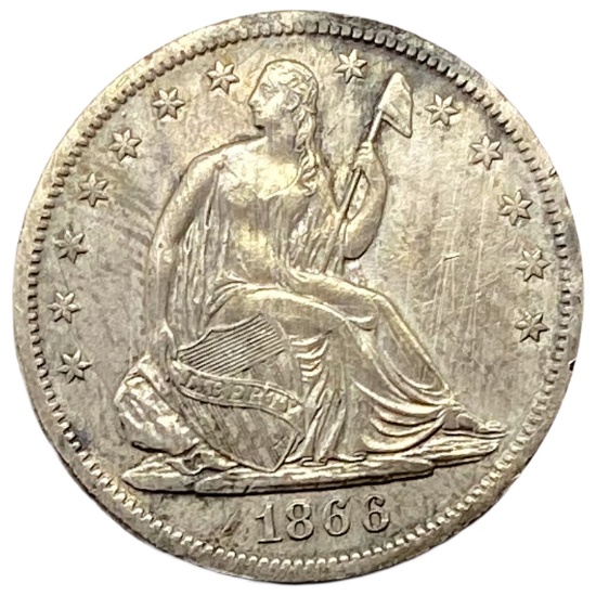 1866-S Seated Liberty Half Dollar HIGH GRADE