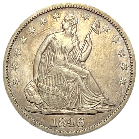 1846-O Seated Liberty Half Dollar XF