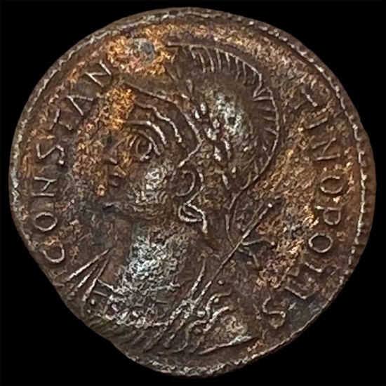 330 AD Roman Constantine I Bronze Follis NEARLY UNCIRCULATED