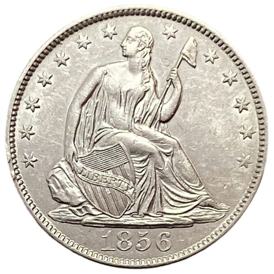 1856-O Seated Liberty Half Dollar AU+