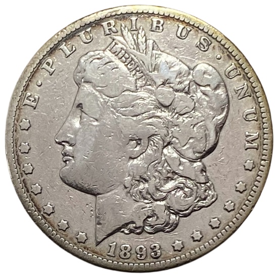 1893-CC Morgan Silver Dollar Fine
