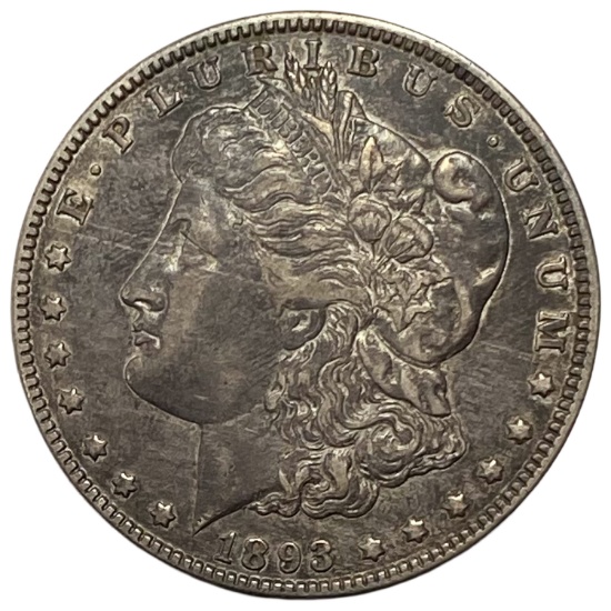 1893-O Morgan Silver Dollar XF