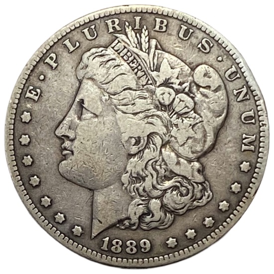 1889-CC Morgan Silver Dollar Fine