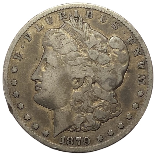 1879-CC Morgan Silver Dollar Avg Circ