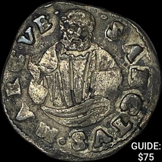1604 Venice Law of 1604 1/2 Soldo 6 Bagattini NEARLY UNCIRCULATED