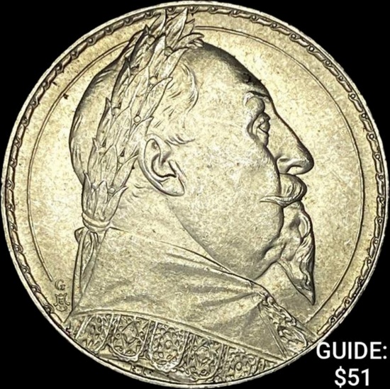1932 Sweden Gustaf II Silver 2 Kronor UNCIRCULATED