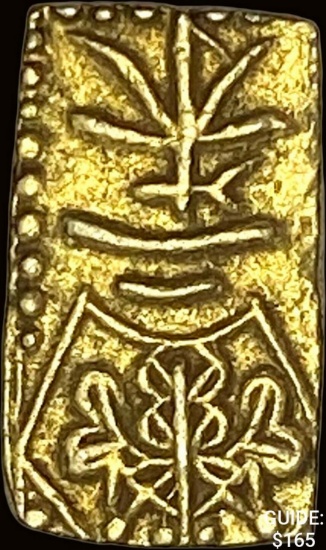 {1832-1858] Japan Gold 2 Shu NEARLY UNCIRCULATED