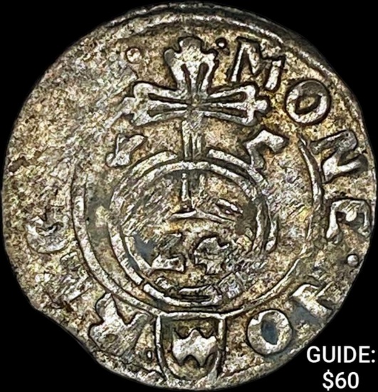 [1587-1632] Poland Sigismund III Silver 3 Polker NEARLY UNCIRCULATED