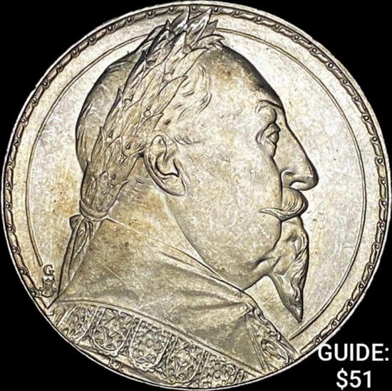 1932 Sweden Gustaf II Silver 2 Kronor UNCIRCULATED