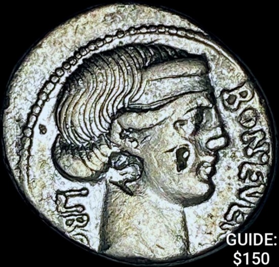 62 BC Roman Rep L Scribonius Silver Libo CHOICE AU