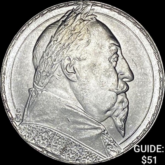 1932 SWeden Gustaf II Silver 2 Kronor UNCIRCULATED