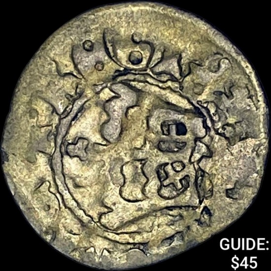 [1492-1501] Poland Ian Albert Silver 1/2 Groschen NEARLY UNCIRCULATED