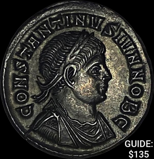 [337-340] AD Roman Constantine II Bronze Follis UNCIRCULATED