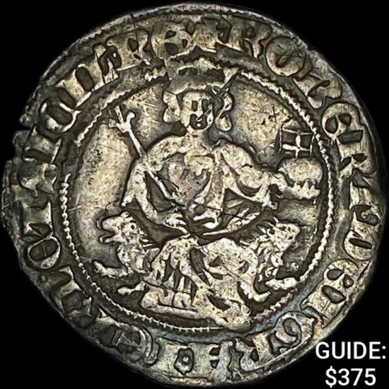 [1309-1343] Naples Robert Silver Gigliato NEARLY UNCIRCULATED
