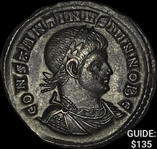 [337-340] AD Roman Constantine II Bronze Follis UNCIRCULATED