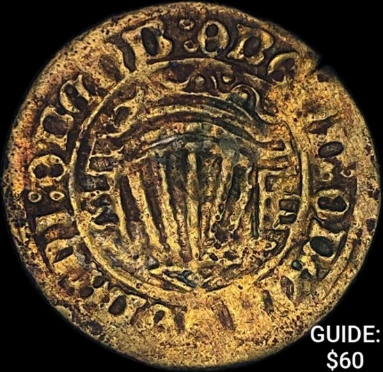 [1490-1550] Nuremberg "Ship-Penny' Jeton NEARLY UNCIRCULATED