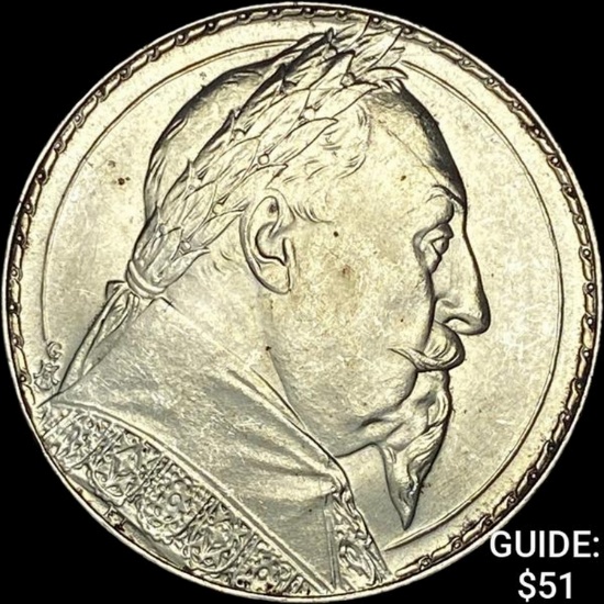 1932 Sweden Gustaf II Silver 2 Kronor UNCIRCULATED