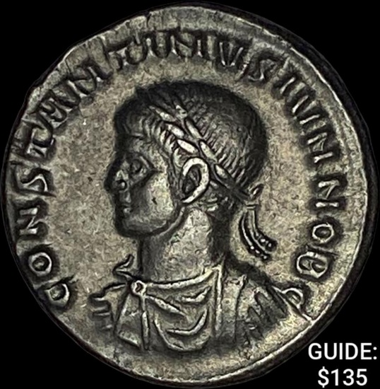 [337-340] AD Roman Constantine II Bronze Follis UNCIRCULATED