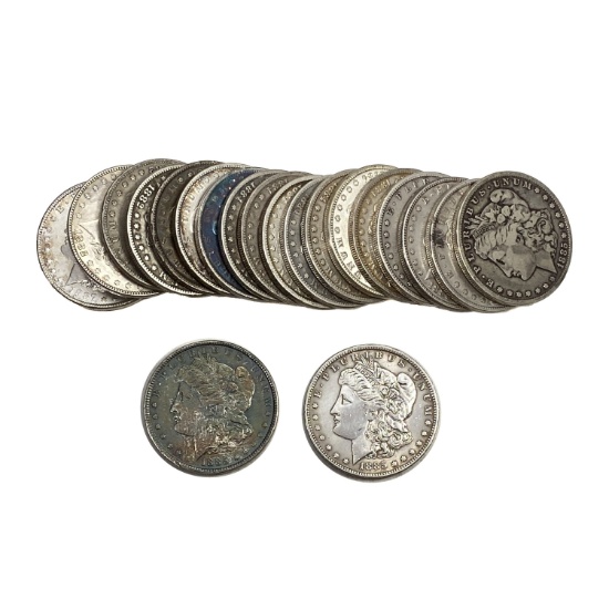 1882-1887 Morgan Silver Dollar Roll [20 Coins]