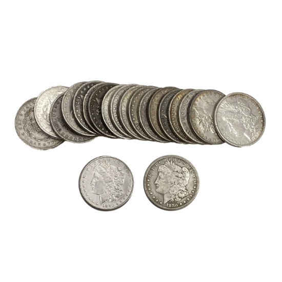 1878-1880 Morgan Silver Dollar Roll [20 Coins]