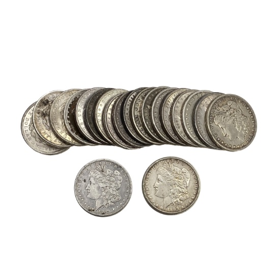 1886-1921 Morgan Silver Dollar Roll [20 Coins]