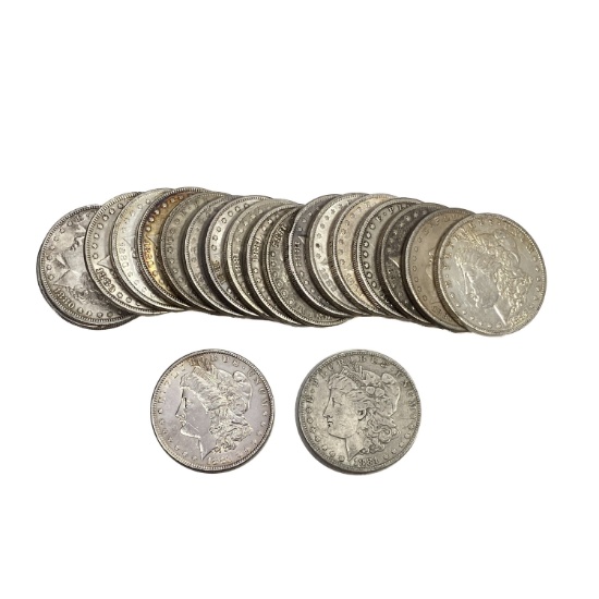 1880-1882 Morgan Silver Dollar Roll [20 Coins]
