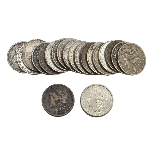 1900-1901 Morgan Silver Dollar Roll [20 Coins]
