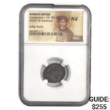 Roman Constantine I, AD 307-337 AE3/4 BI Nummus NGC AU