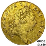 1801 G. Britain .123oz Gold 1/2 Guinea CLOSELY UNCIRCULATED