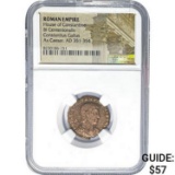 Roman Constantius Gallus AD 351-354 BI Centen. NGC