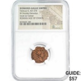 Romano-Gallic Tetricus II, AD 274 BI Dbl-Denarius NGC