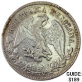 1898Cn AM Mexico Silver Peso CHOICE AU