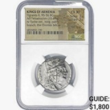 Armenia Tigranes II, 95-56 BC Silver Tetradrachm NGC Ch XF