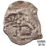 1500-1600's Spanish Empire Silver 1 Reales Cob NEARLY UNCIRCULATED