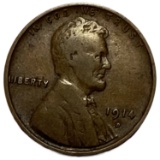 1914-D Wheat Cent Avg Circ