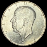 1938 New Sweden Settlement Silver 2 Kronor UNCIRCULATED
