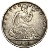 1840-O Seated Liberty Half Dollar XF