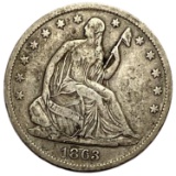 1863-S Seated Liberty Half Dollar VF