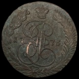 1776 Russia Copper 5 Kopeks CHOICE AU